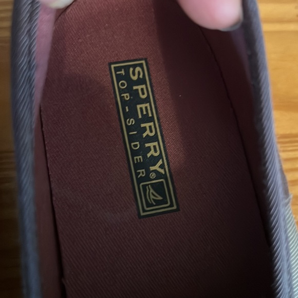 SPERRY | SILVER & GRAY RIBBON SLIP-ONS, SZ 7.5M - Picture 2 of 8